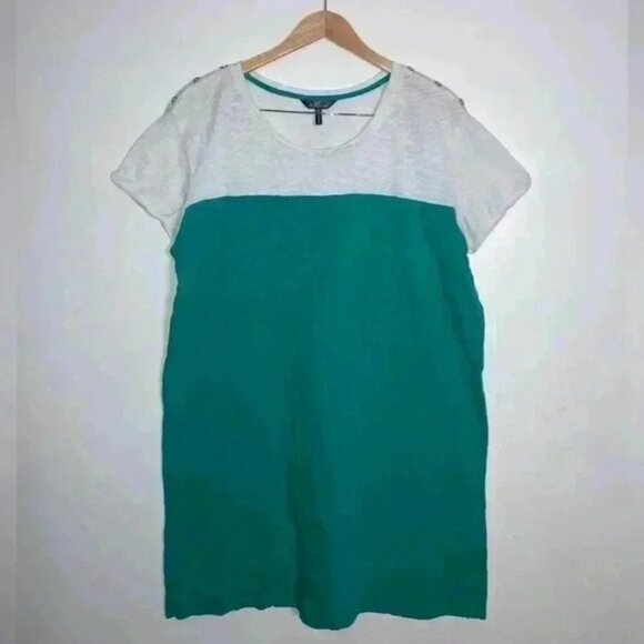 NICOLE MILLER COLORBLOCK TUNIC DRESS - Picture 2 of 13